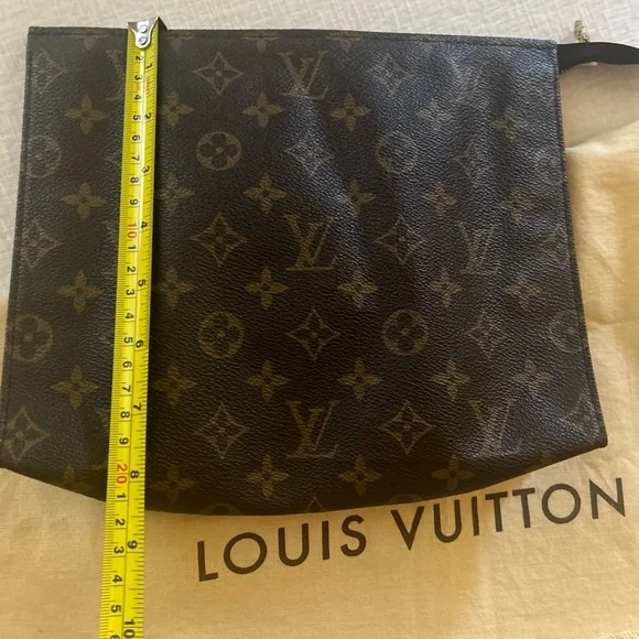 Louis Vuitton Authentic Vintage Monogram Canvas Pouch Cosmetic Bag Clutch - Picture 7 of 12